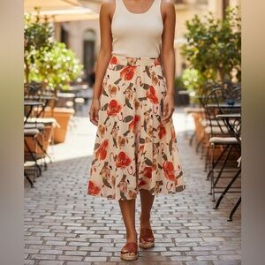 Floral Print Women's Skirt